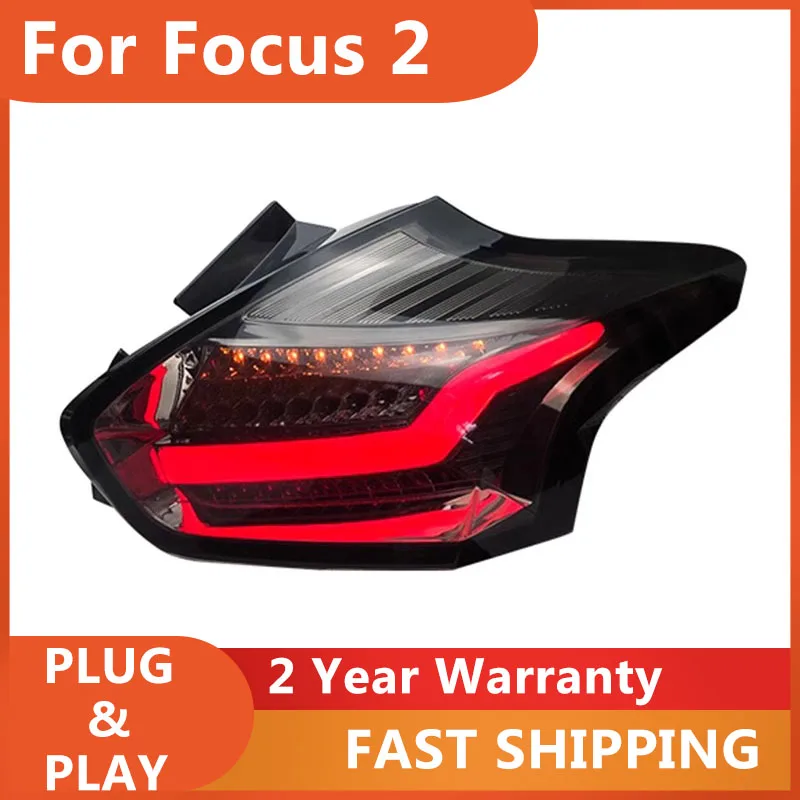 

KOWELL Car Styling for Ford Focus 2 Taillights 2015 2016 2017 2018 Focus 2 Tail Lamp Rear DRL Fog Brake Turn Signal Reversing