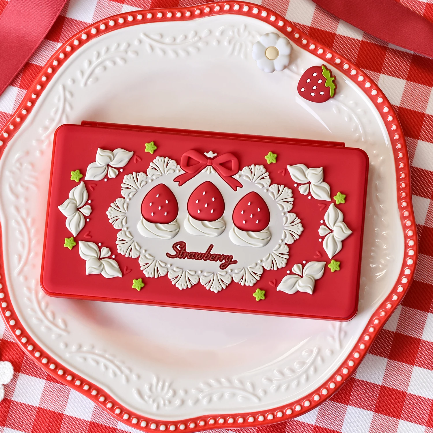 Pudełko na karty do gier Strawberry Hard Shell Etui ochronne na Nintendo Switch 2/NS Oled Lite Memory TF Cover Protector — zdjęcie produktu 2