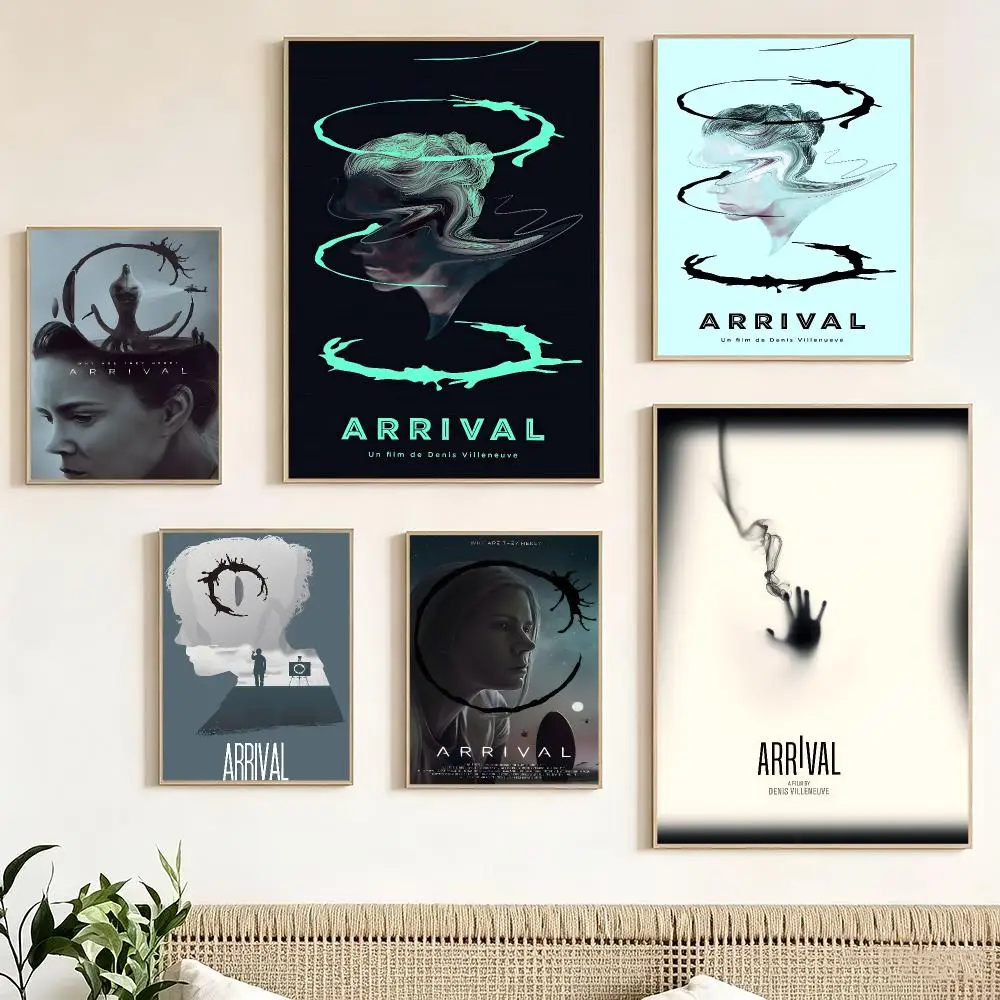 Related MoviesA-Arrival Poster Pegatina artistica HD autoadhesiva impermeable para salon dormitorio