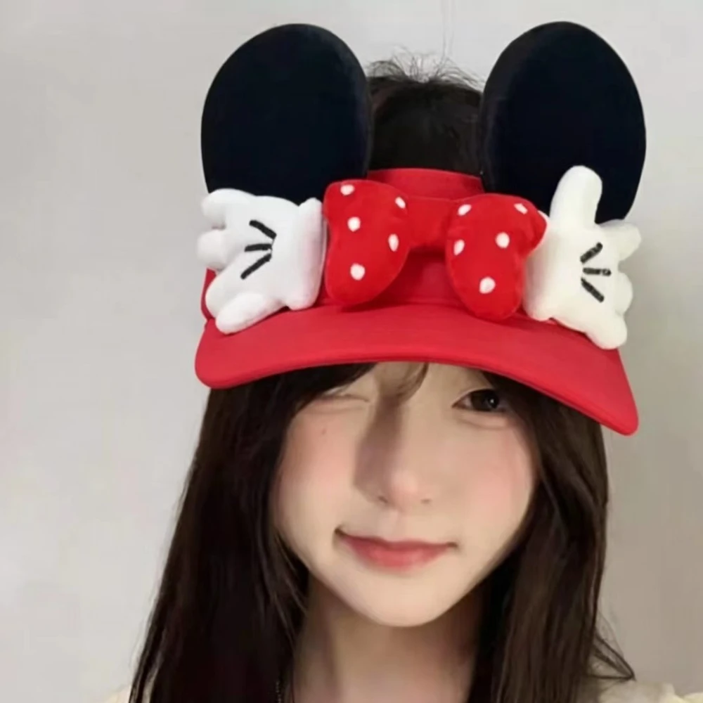 Cute Cartoon Mickey Hat Women's New Summer Fashion and Versatile Travel Sun Protection Peaked Hat Suitable for Outdoor Travel view 5