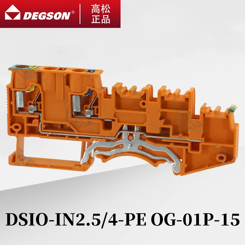 

10Pcs DSIO-IN-2.5/4-PE OG-01P-11-00ZH/AH DENGSON server Sensor Type IO interface Ground DIN RAIL TERMINAL BLOCKS PHOENIX CONNECT