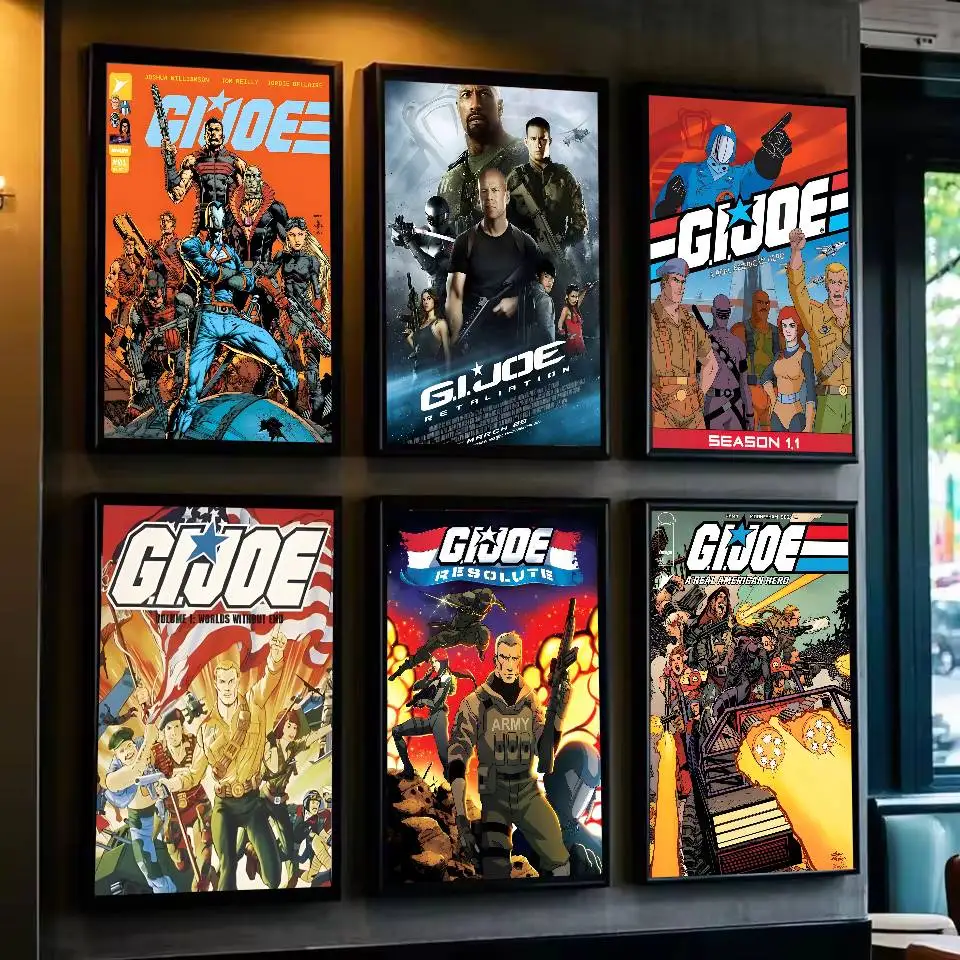 جي.إي. ملصق جو فني ذاتي اللصق مقاوم للماء ملصق ورقي مقهى بار غرفة النوم جدار ديكور #1