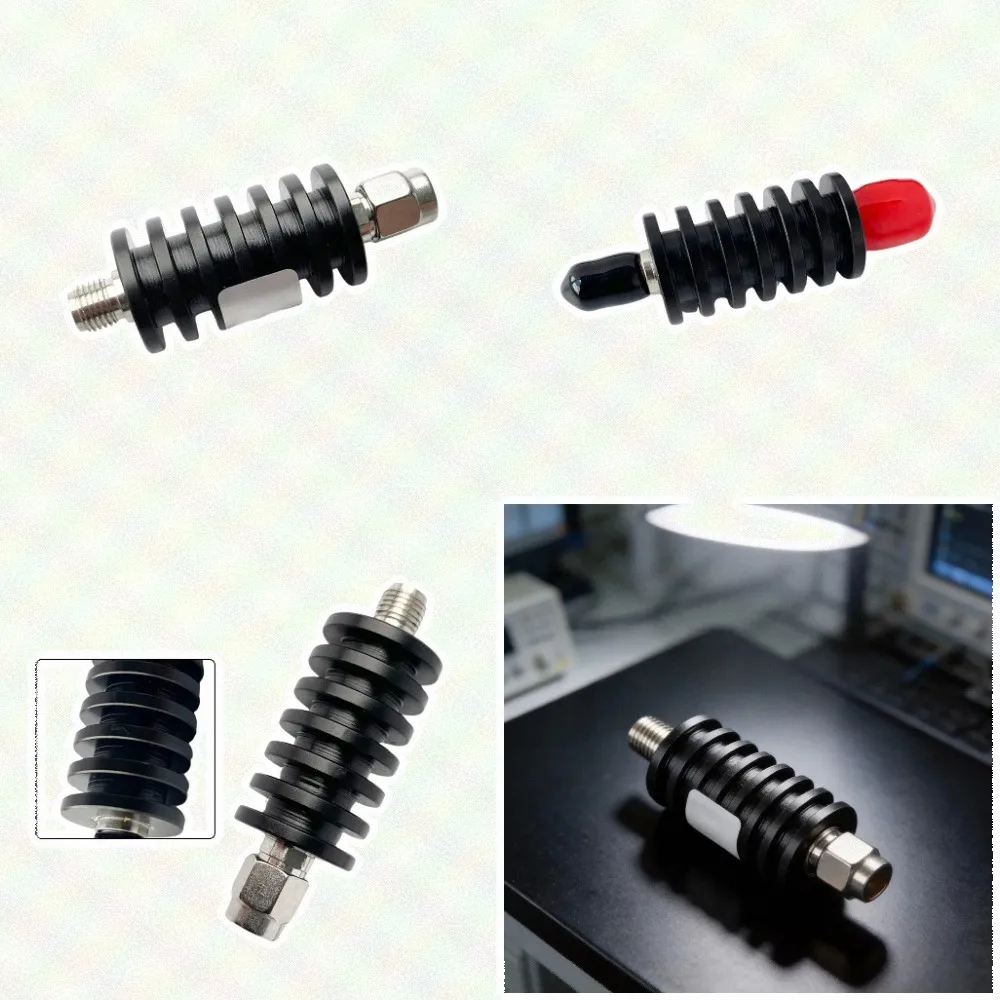 10W For SMA Fixed RF Attenuator 20dB 30dB 40dB 50dB 60dB DC to 6GHz 50 Ohm Male to Female Connector for RF Testing