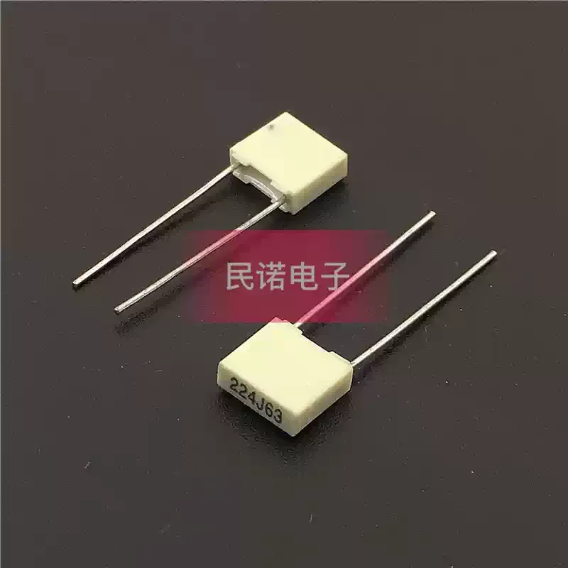 10-100pcs Italian AV calibration capacitor film capacitor 63V 0.22UF 63V224 220n pin spacing 5mm