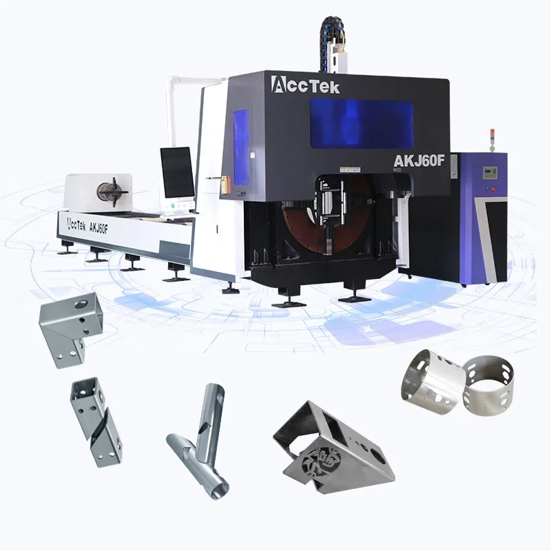 6m X 220mm Narzędzie do cięcia rur okrągłych 1000w 2000w 3000w Maszyny do cięcia laserem światłowodowym CNC Wycinarka laserowa do obróbki rur