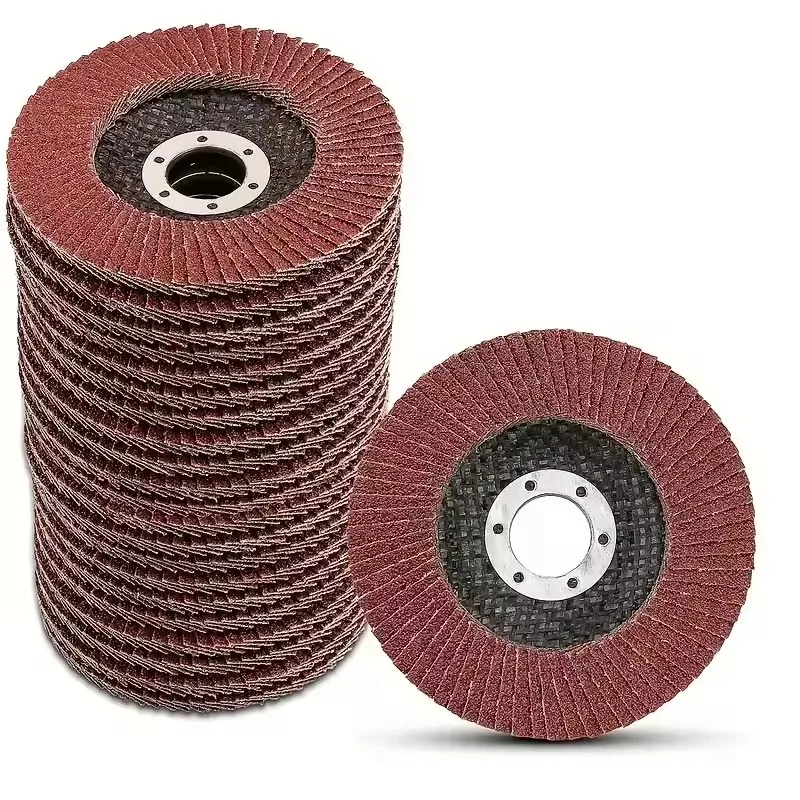 115mm Red Aluminum Oxide Flap Disc 7/8