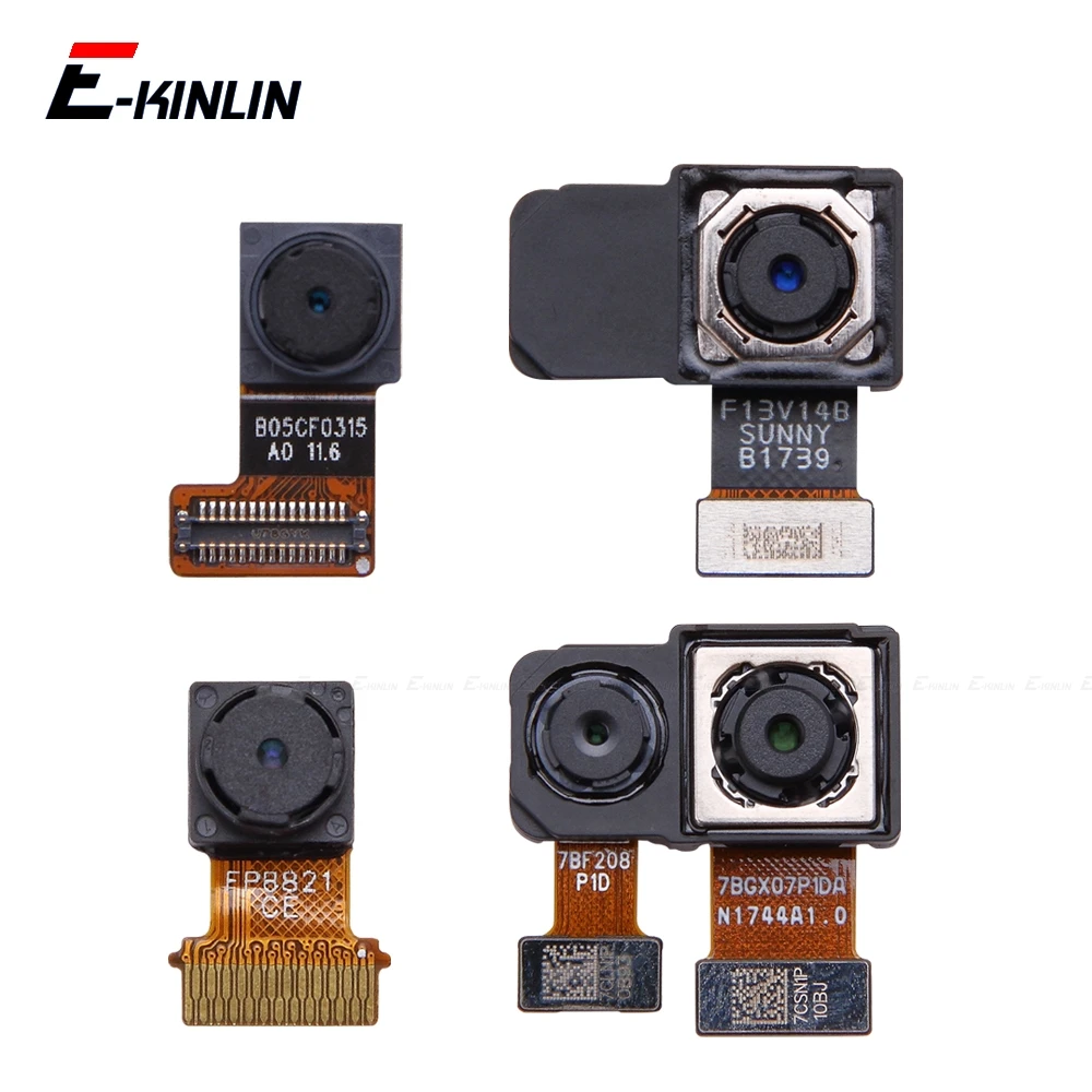 Big Small Module Ribbon Back Rear Front Facing Selfie Main Camera Flex Cable Repair Parts For HuaWei Honor 7C 7A Pro