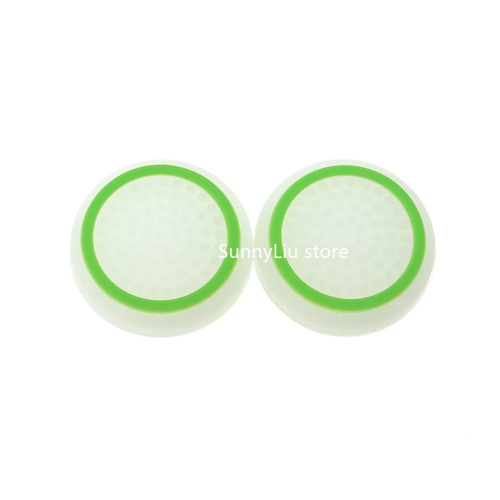 10 шт., 9 цветов, светящиеся, нескользящие силиконовые колпачки для джойстика для паровой деки для PS5, силиконовые мягкие колпачки для ручки для большого пальца