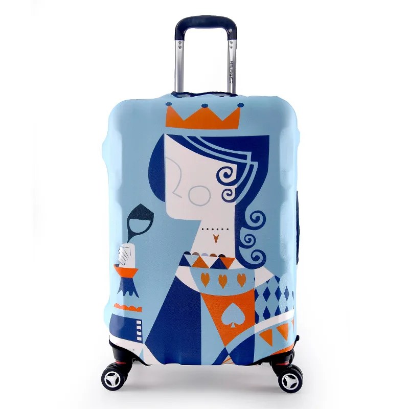 Fashionable Rolling Luggage cover cartoon suitcase cover elastic trolley case protection cover travel case cover cute case