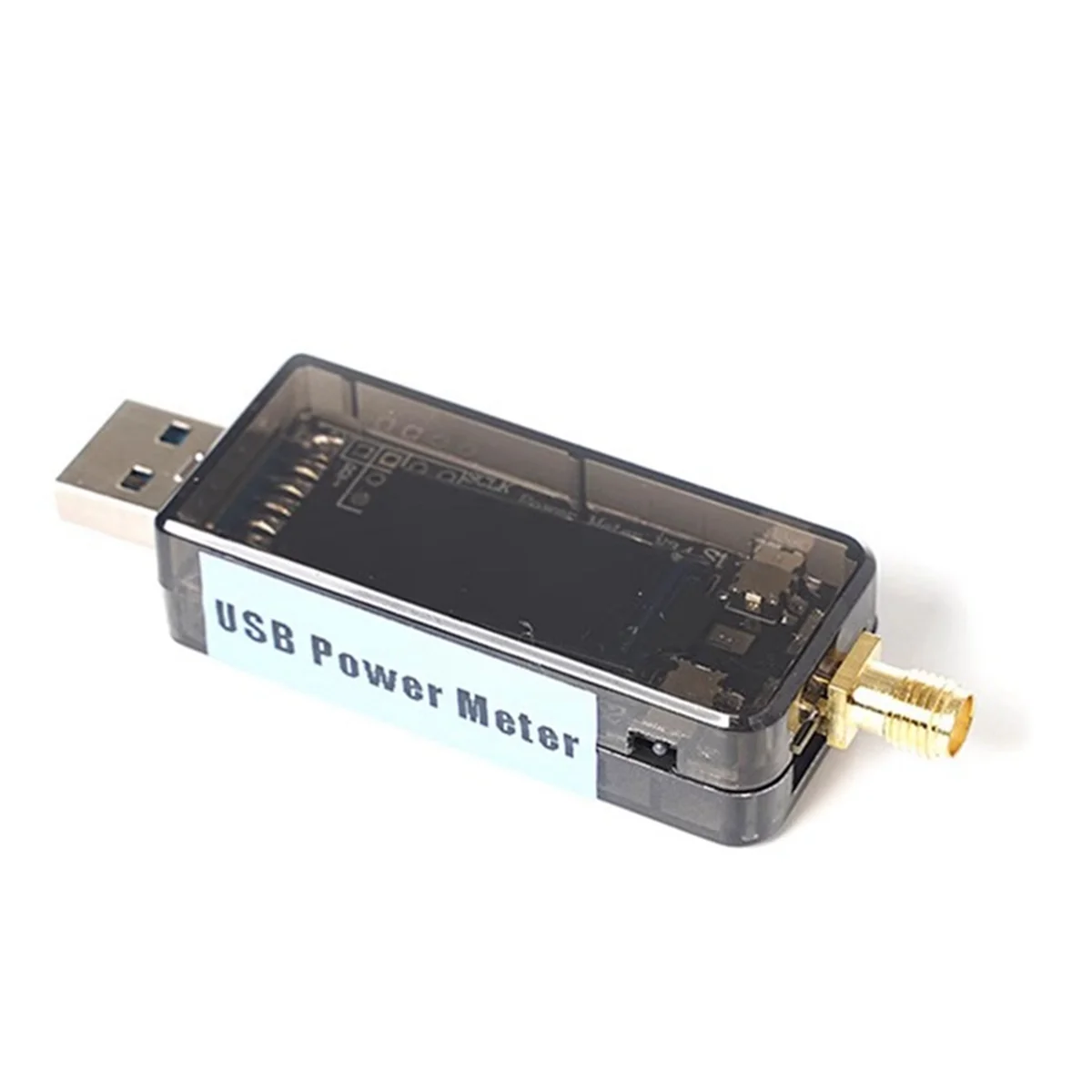 ABJZ USB RF مقياس الطاقة 100K-10GHZ مع شاشة 0.96 بوصة للاتصالات اللاسلكية RF كشف الطاقة المعايرة