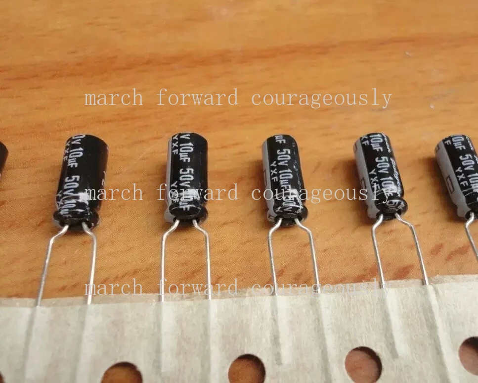 

100 шт. для Ruby 50V 10UF YXG, высокочастотные, низкоомные, 5X11, 105 градусов