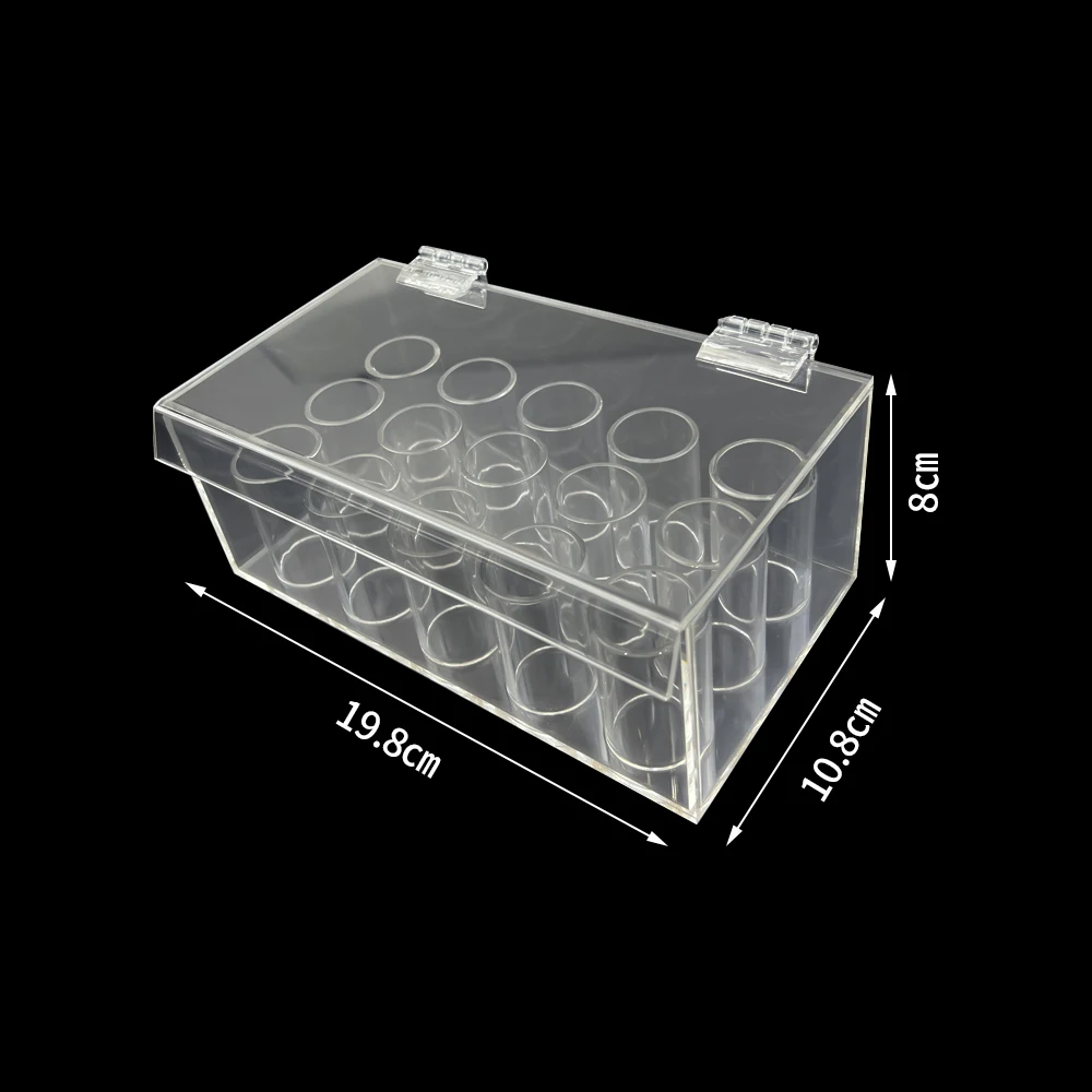 Boîte à ligmobox dentaire orthodontique en acrylique, 1 pièce, support de distributeur de bandes de caoutchouc élastiques, mallette de rangement