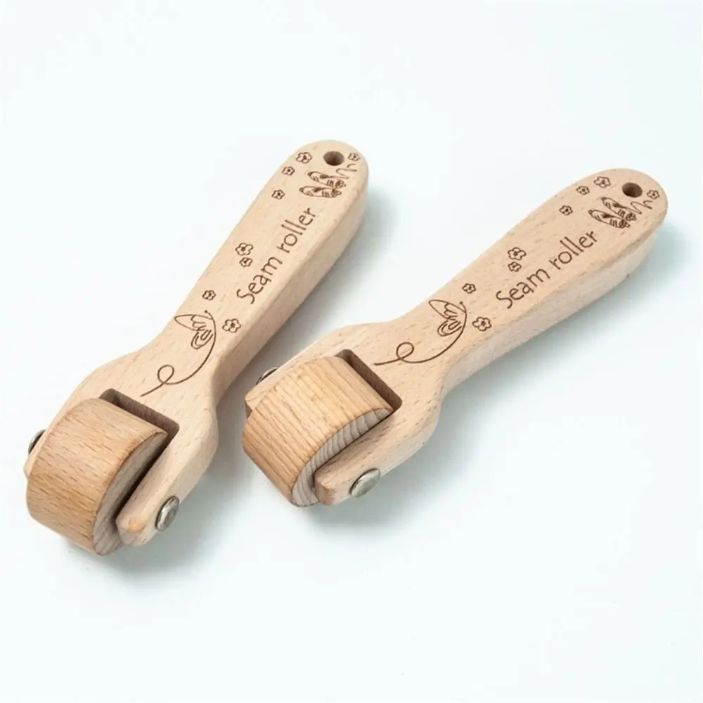 Neue Tapete Für Quilten Nähen Drücken Rad Buche-Holz Presse Quilten Werkzeug Tapete Roller Roller Rolle Naht Roller