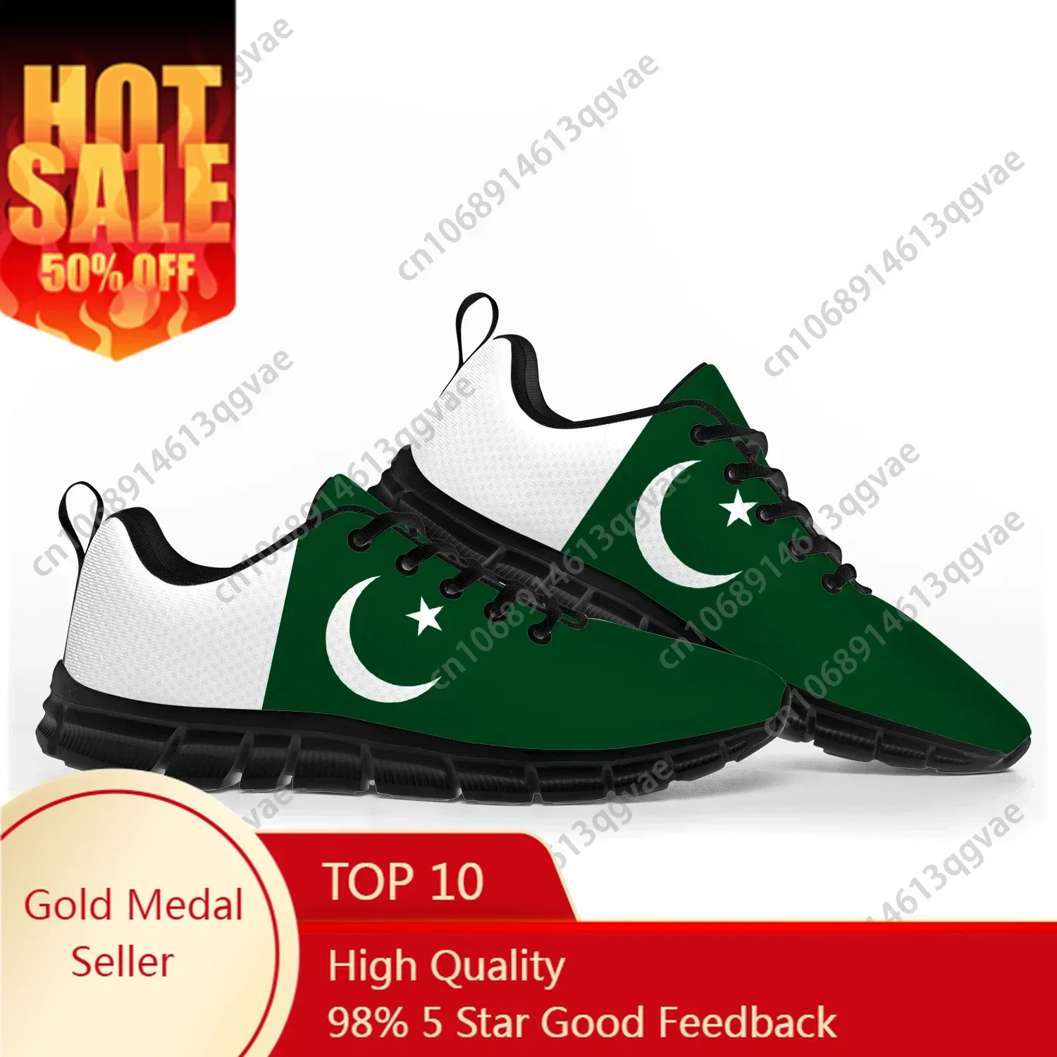 Pakistani Flag Sports Shoes Mens Womens Sneakers Pakistan Casual Custom Couple Shoes