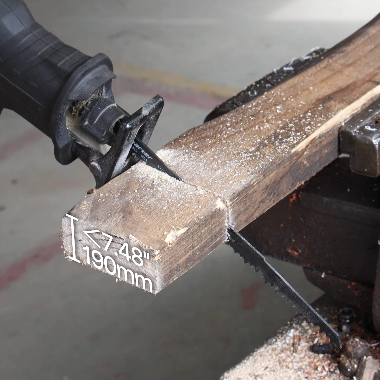 Vearter 5 Pçs/set S1531L Lâminas de Serra Alternativa 5TPI HCS Sabre Saw 240mm Para Curso de Corte Plactics de Troncos de Madeira úmida e úmida