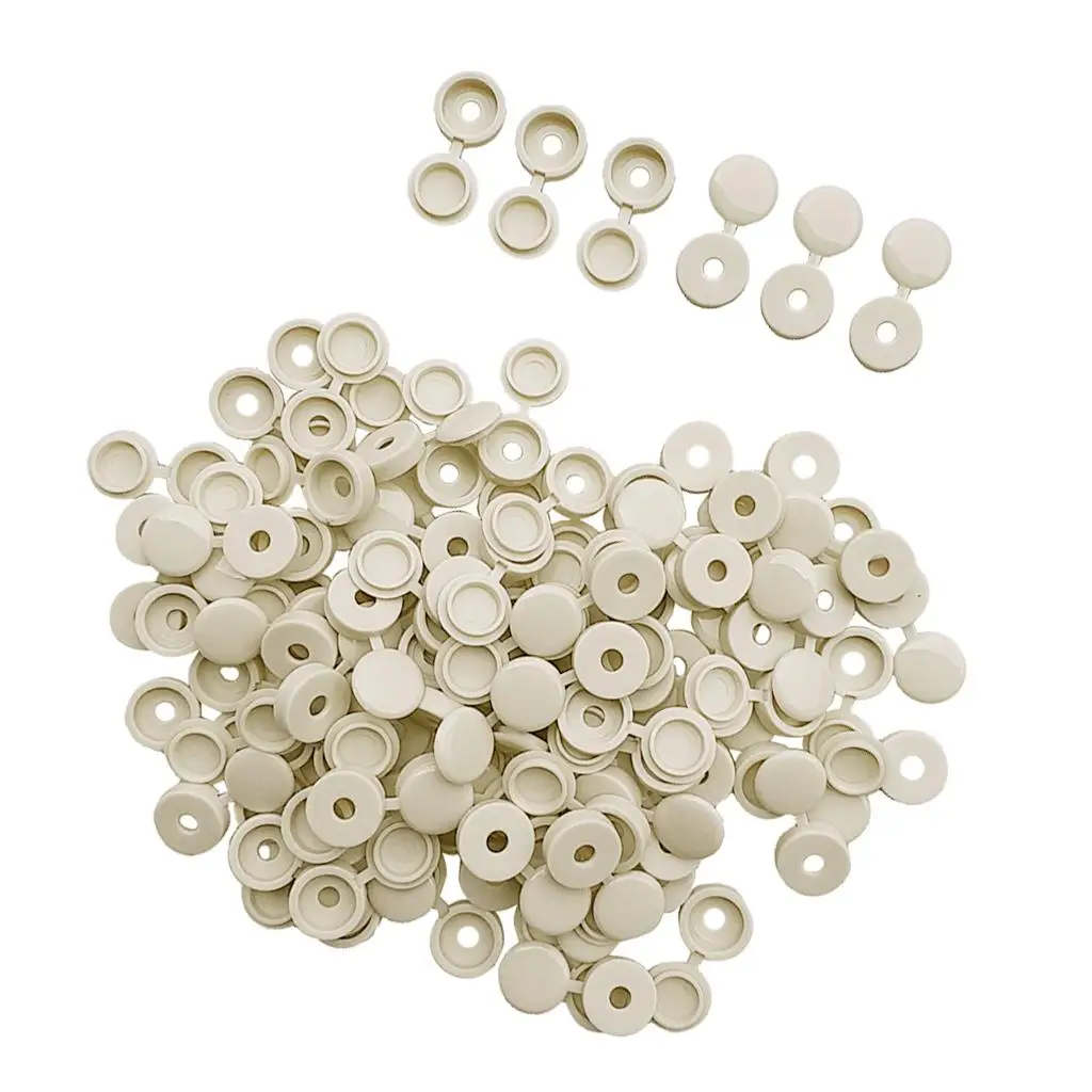 

Hinged Screw Cap Cover Replacement Fold Snap Plastic Protector for Pan Head and Countersunk Screws