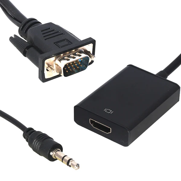 POWERMASTER PM-18637 VGA MALE TO HDMI FEMALE CONVERTER CABLE