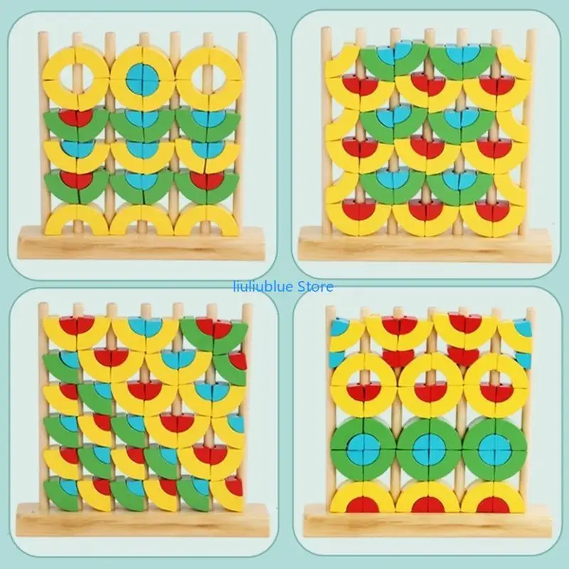 

Toddler Building Blocks Toy for Hand-eye Coordination Training Puzzle Toy 62CF