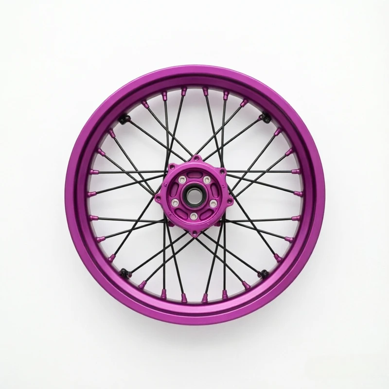 Anodized Aluminum Alloy Tubeless Wire Spoked Wheels Set for  Tenere 700 - Lightweight Adventure Dual Sport Off-Road