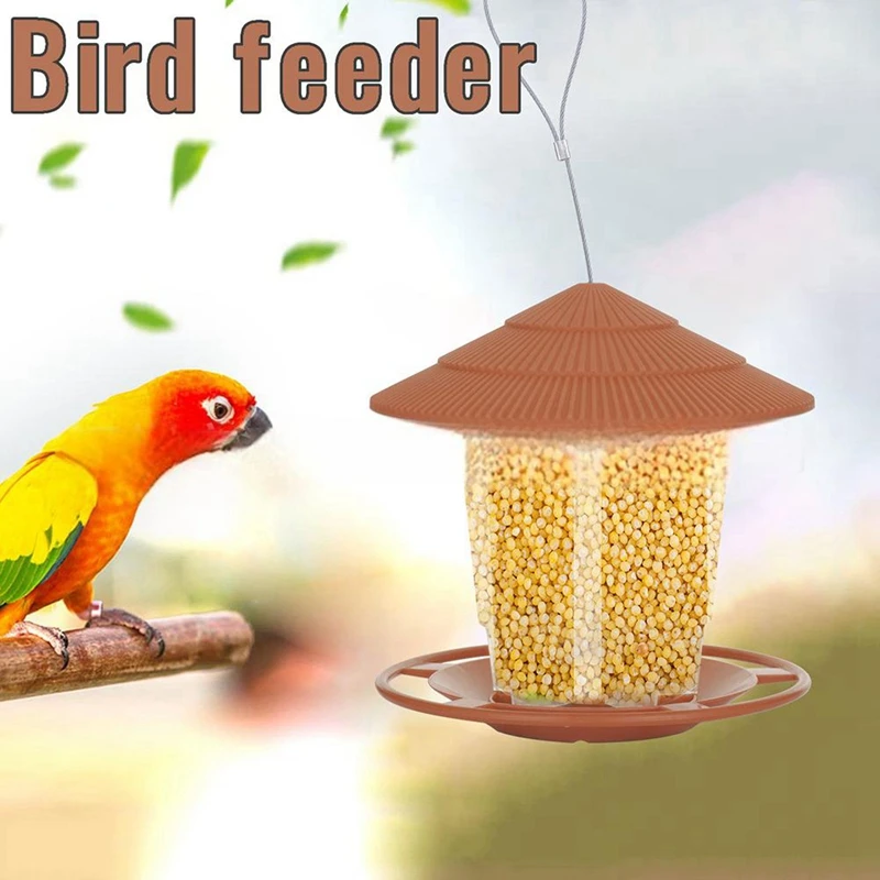 Bird Feeder For Outdoors Hanging Heavy Duty Weather Resistance Wild Bird Feeder Ideas For Bird Lovers Food-A Easy Install