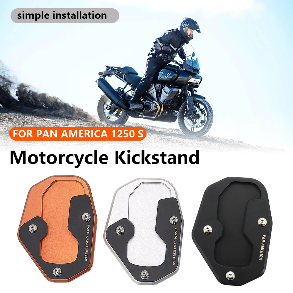 

2022 NEW Motorcycle Kickstand Extension Plate Foot Side Stand Enlarge Pad FOR PAN AMERICA 1250 S PA1250 S 2021 2022