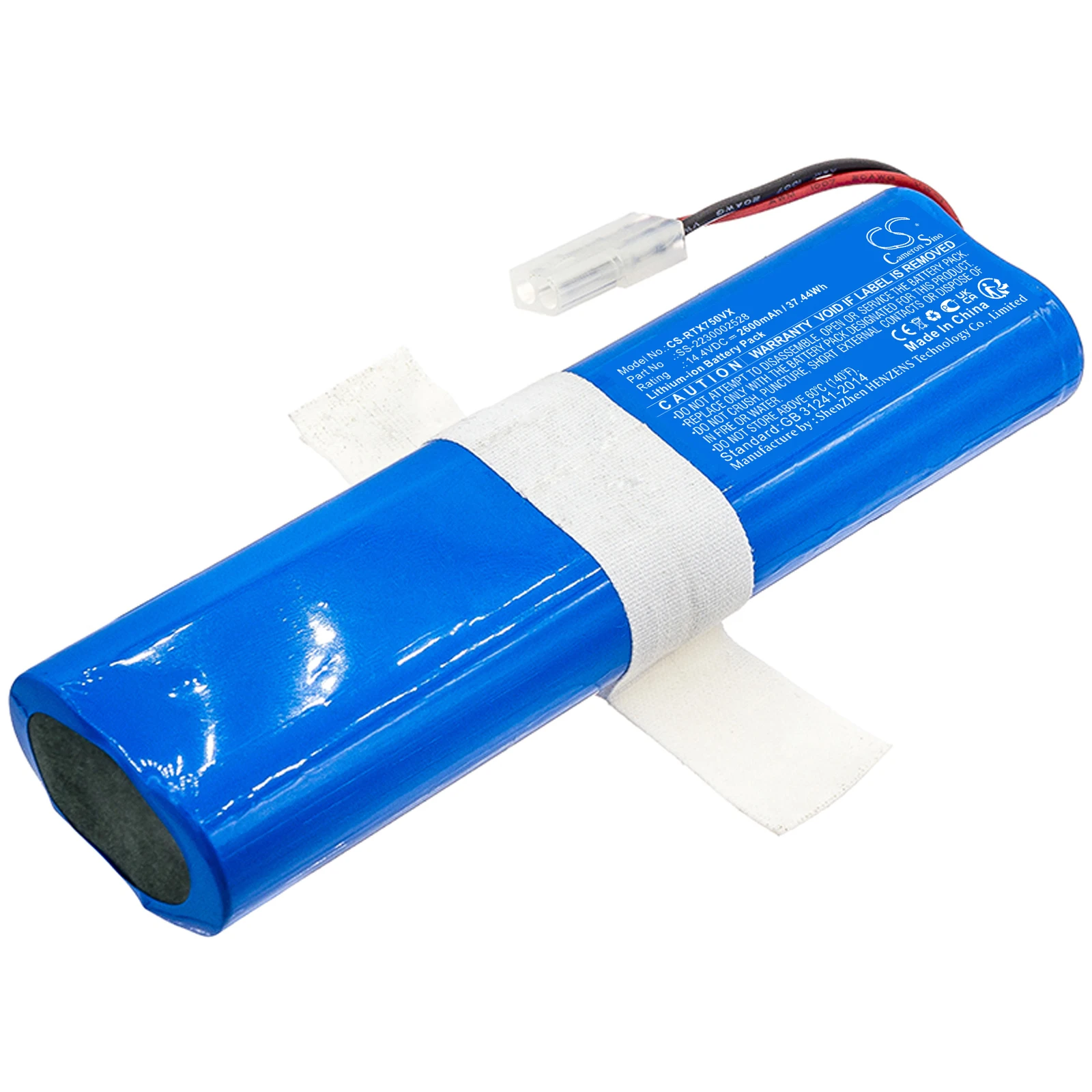 

Li-ion Vacuum Battery for 360, 14.4V, 2600mAh, Compatible Models: S6, S8