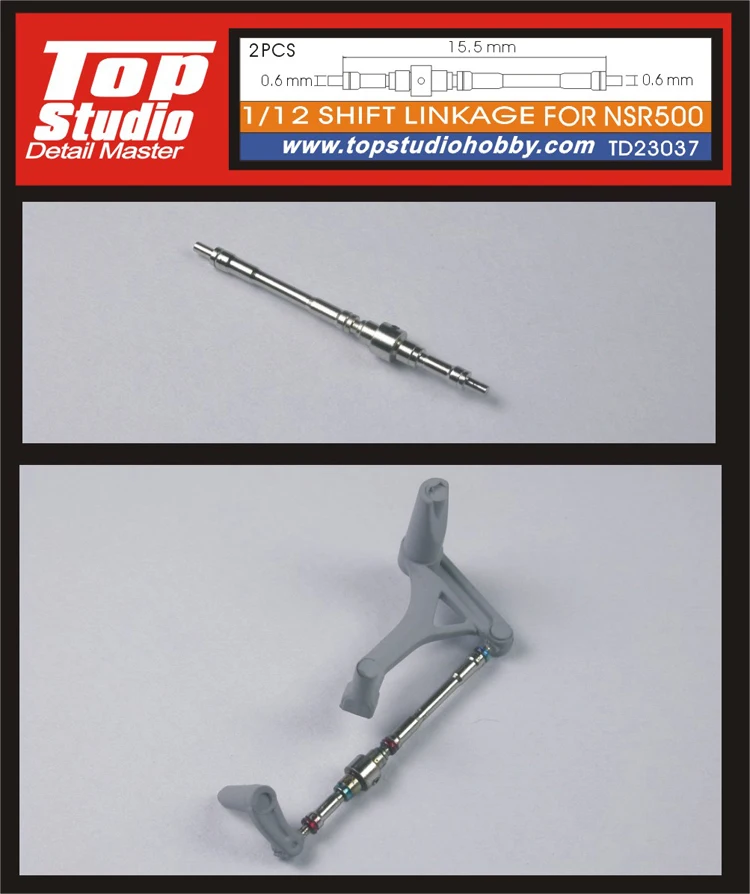 Top Studio 1:12 Metal Gear Lever for NSR500 TD23037 Modify and Assemble Model Accessories