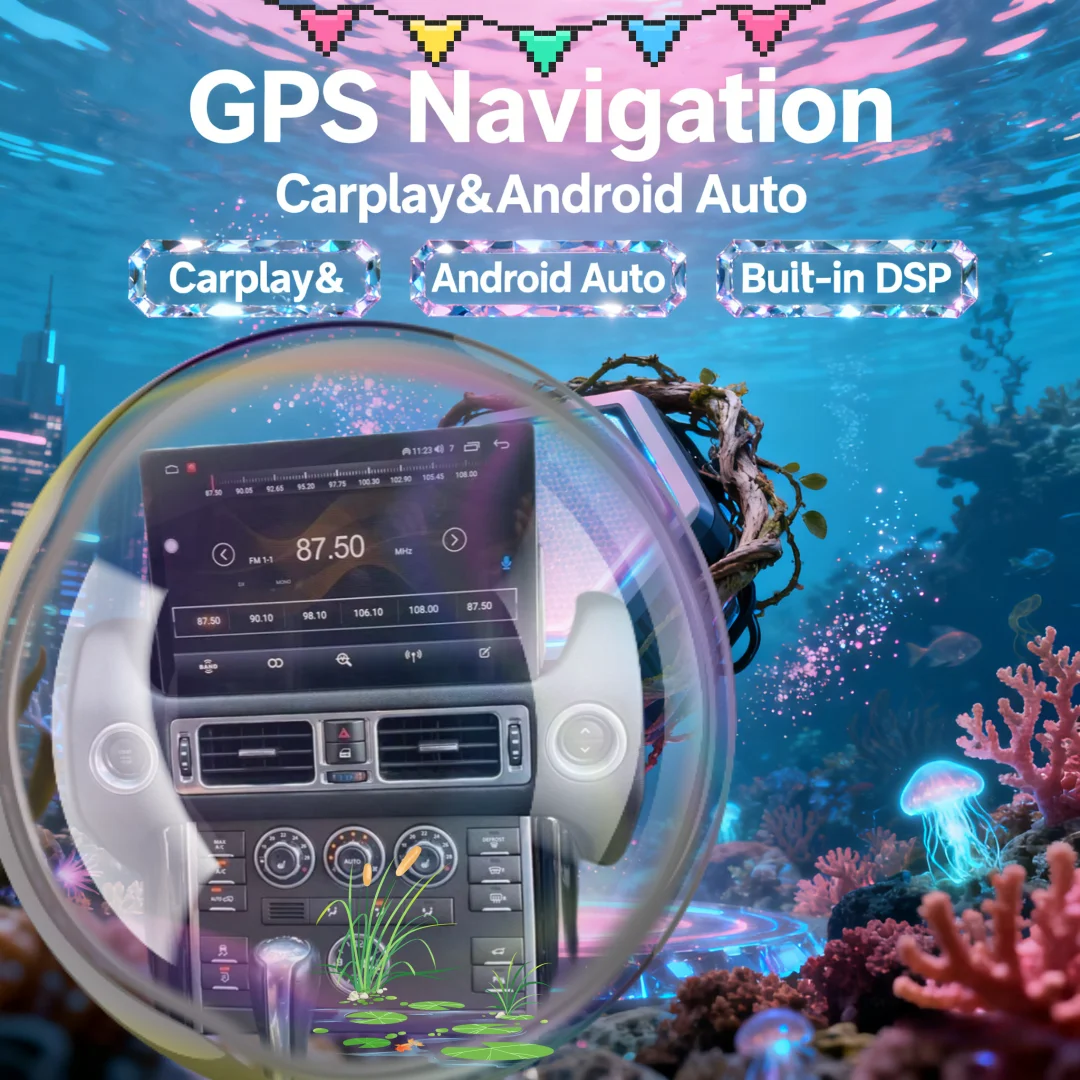 Carplay 13.3 بوصة أندرويد 14 لاند روفر رينج روفر V8 L322 2002-2012 سيارة لتحديد المواقع والملاحة رئيس وحدة مشغل وسائط متعددة وسائل الإعلام #1
