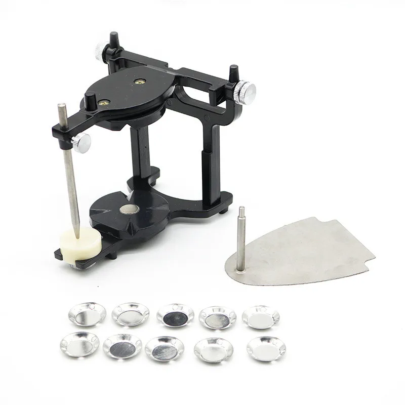 Adjustable Dental Magnetic Denture Articulator Big Size C Type Oral Anatomical Denture Articulator Dental Lab Equipment Supplies