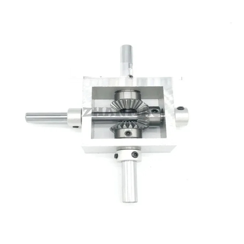90 Degree Right Angle Transmission Directional Umbrella Gearbox Aluminum Frame Miniature Angle Converter 1:1