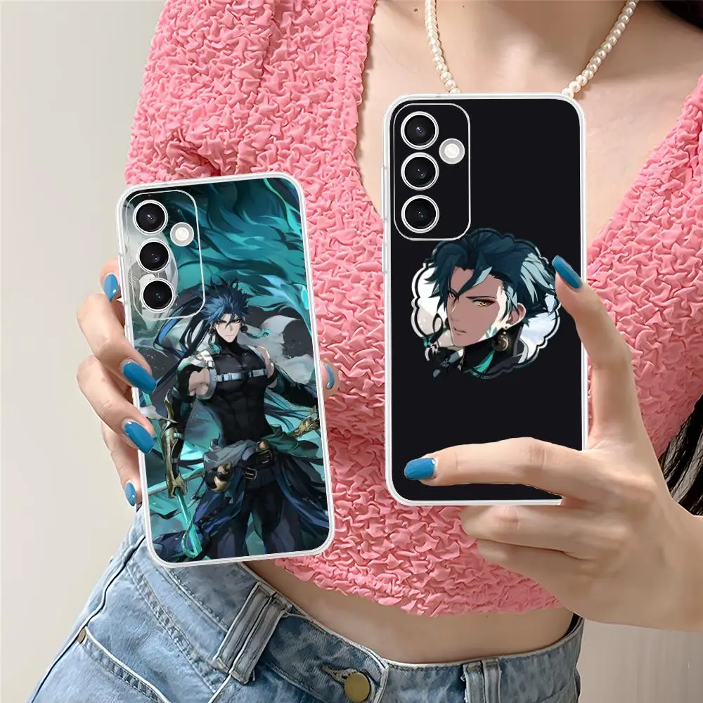 Wuthering Waves Jiyan Phone Case for Samsung Galaxy S25 S24 S23 S22 S21Plus FE Ultra Clear Colour Cover Smartphone Cellphones