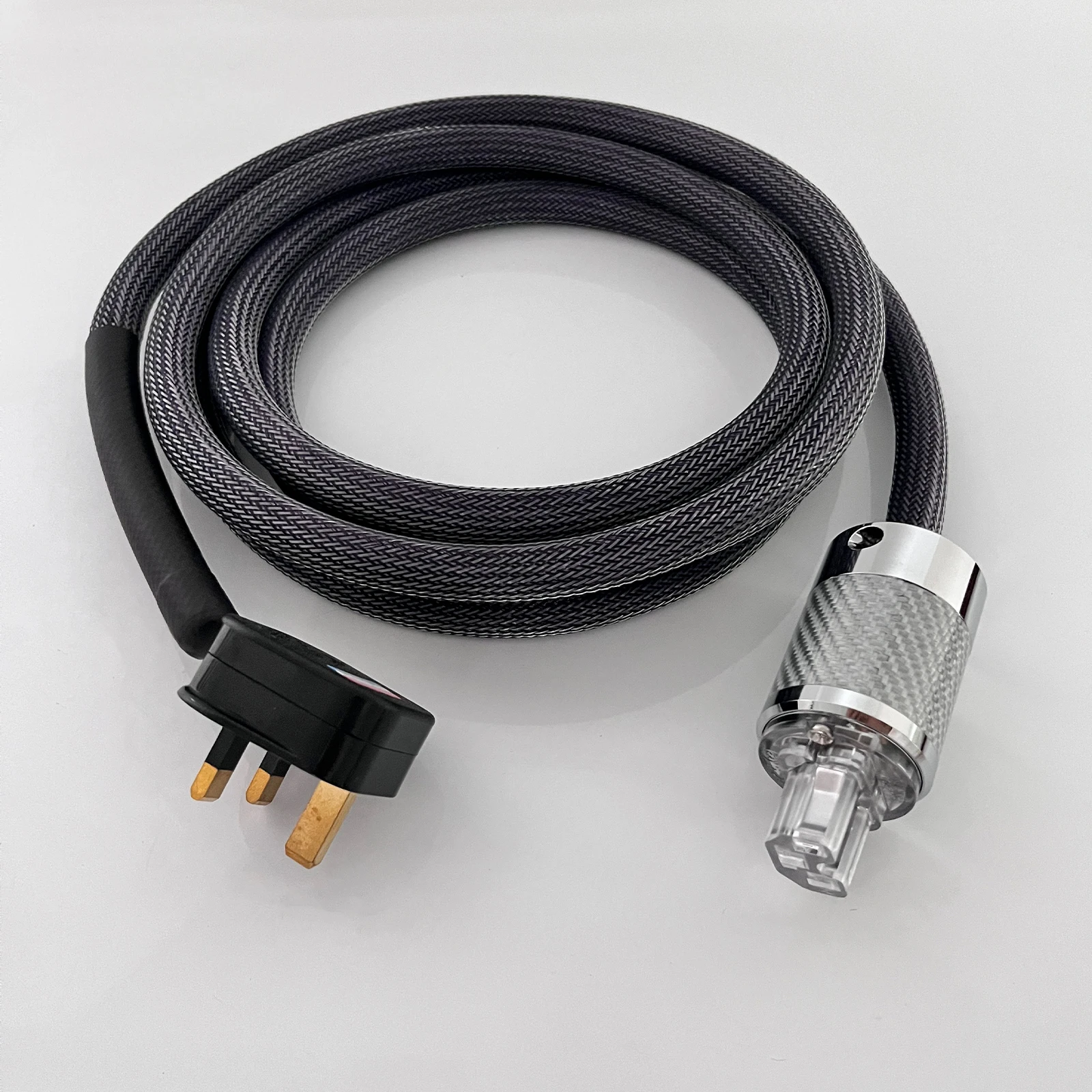 HiFi Audio Preffair AC-Stromkabel mit US/EU/UK-Version Steckern C15 Buchsen für Leistungsverstärker-Lautsprecher – Detail 4