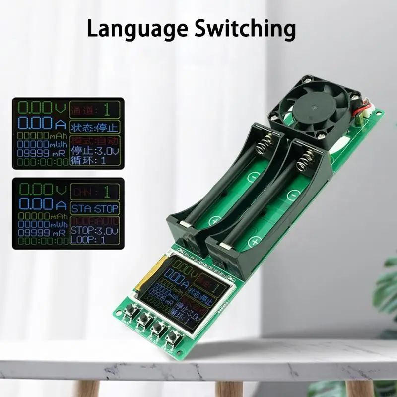 Professional Double Channel Battery Capacity Tester Automatic Cycling Mode Internal Resistance Measurement