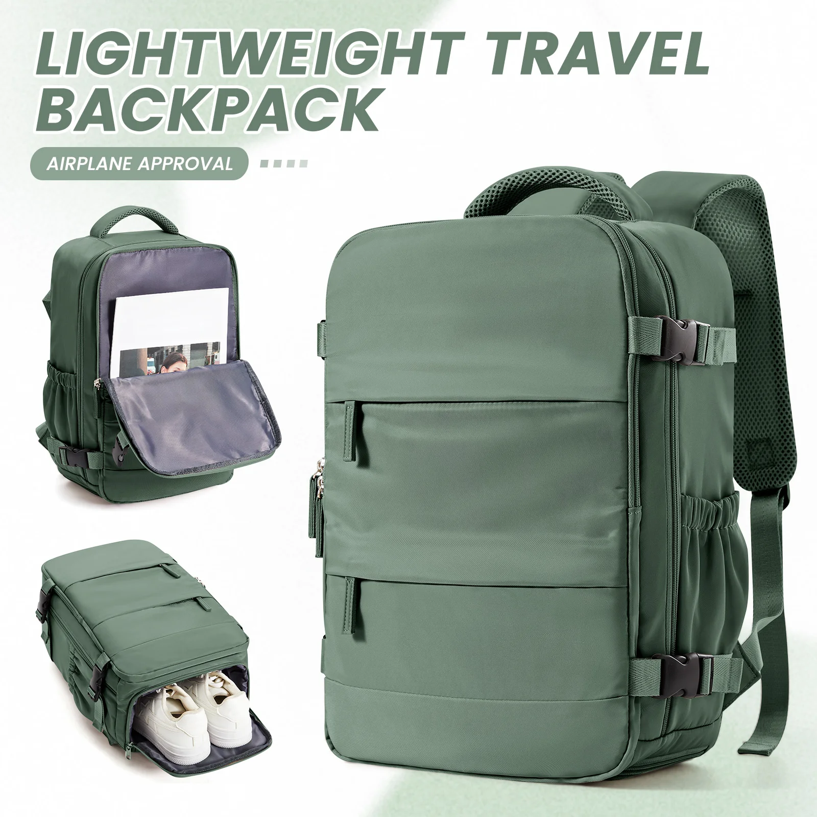 

Shoe Bag Travel Bag Clothing Travel Accessories, Travel Backpack for Women Men，Ryanair 40x20x25 Carry-Ons Storage Backpacks