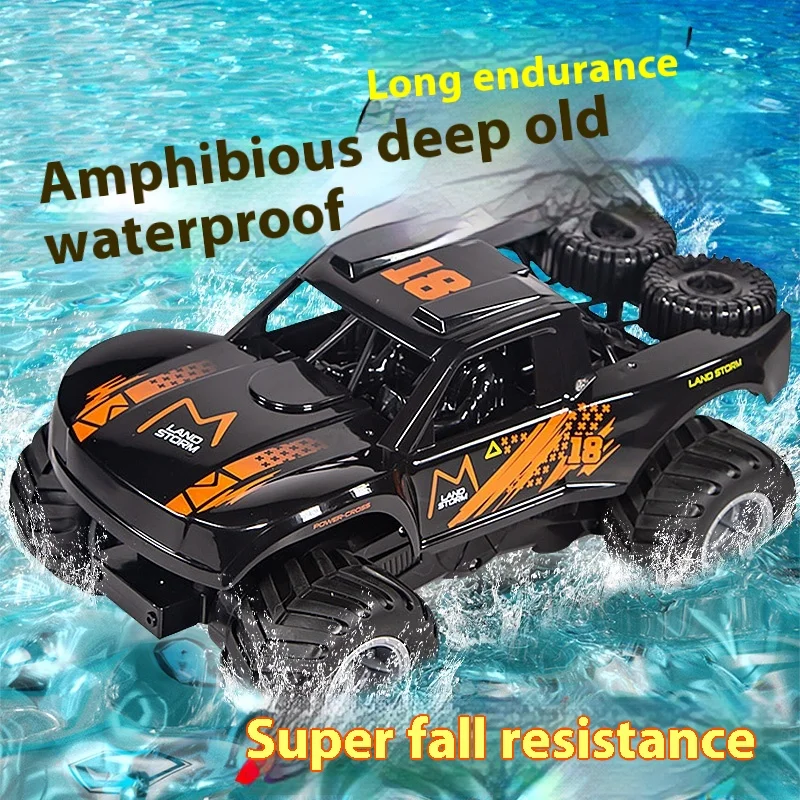 Super sized amphibious remote-controlled car high-power off-road vehicle  high-speed climbing  4-wheel driv children's toy car