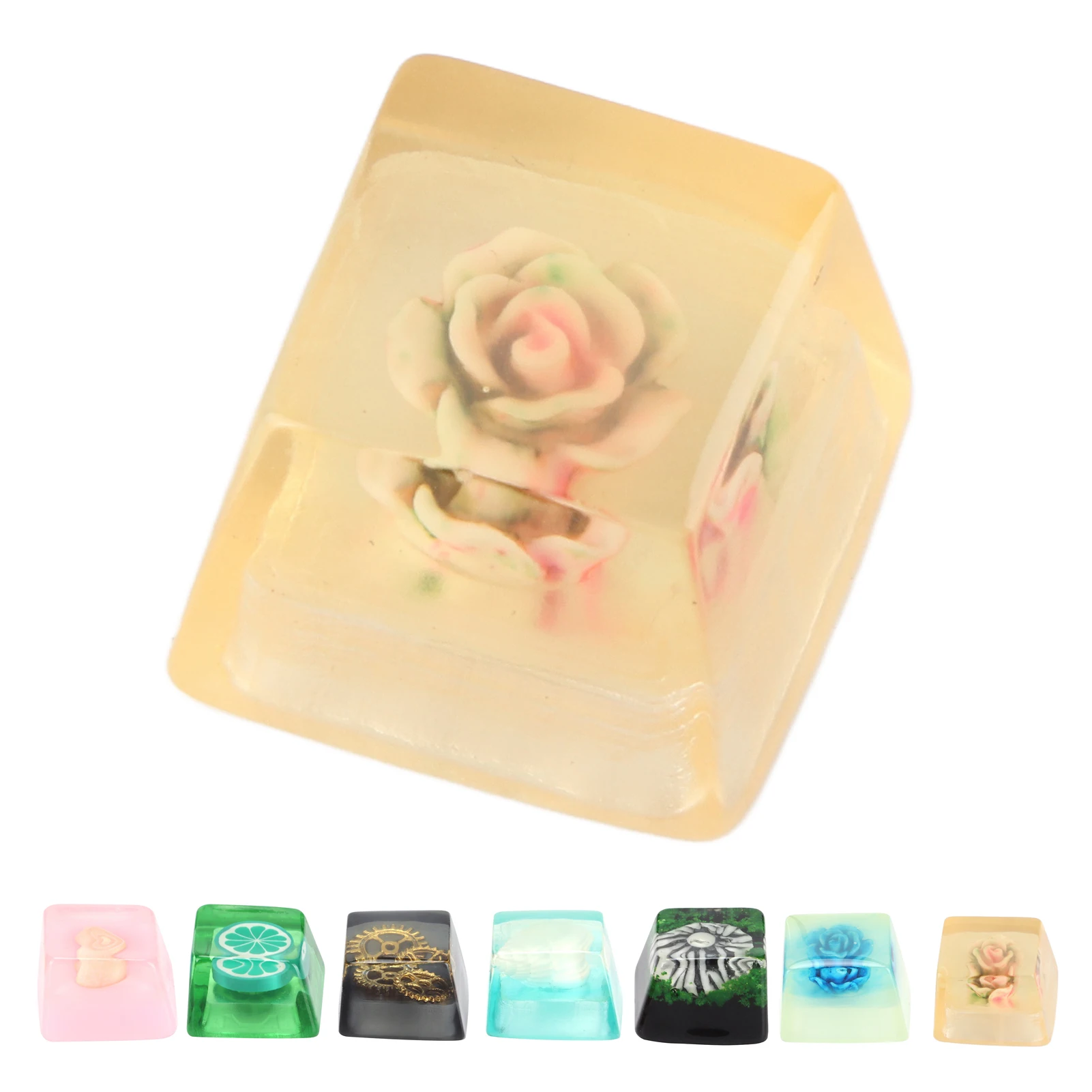 키캡 키보드 키캡 귀여운 키캡 레진 키캡 수제 부식 방지 기계식 키보드 액세서리