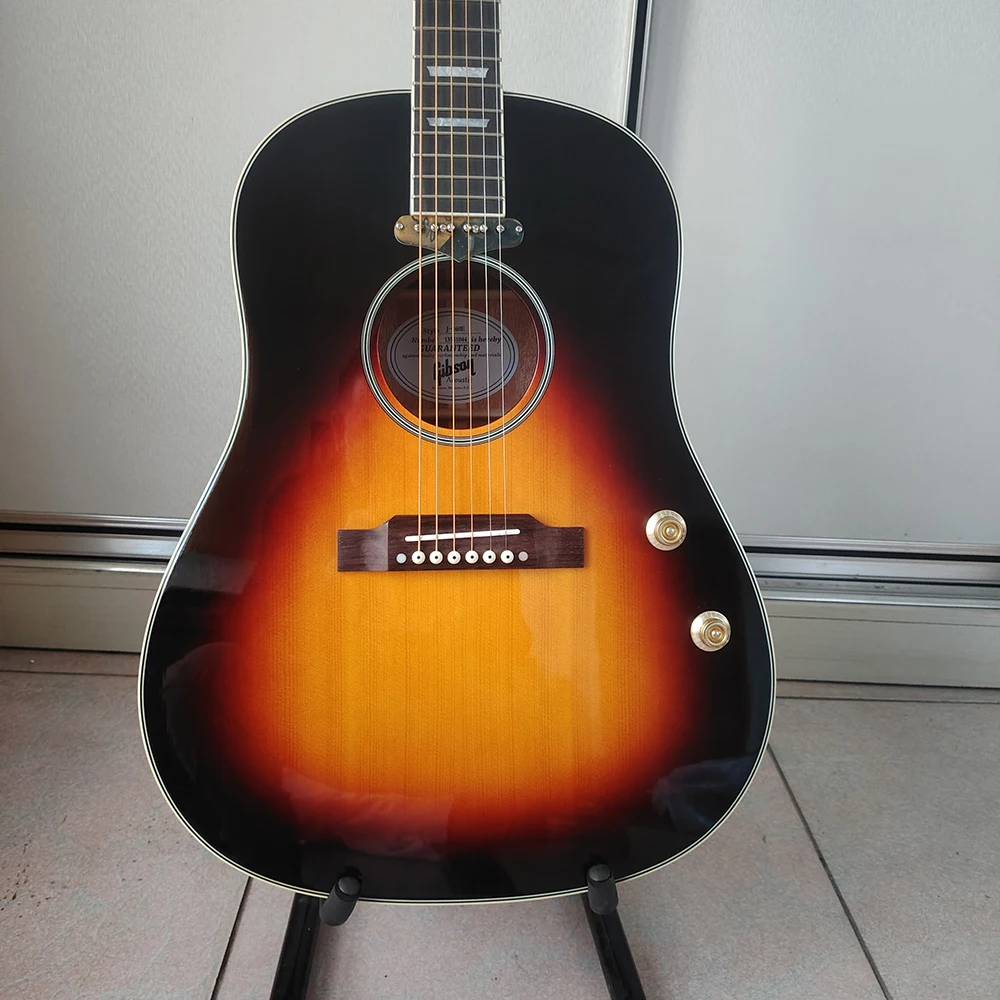 تحتوي العلامات التجارية عالية الجودة على جرد القيثارات الصوتية J160E الشعبية وألواح خشب التنوب و301EQ وجوز عظم البقر والتسليم السريع #1