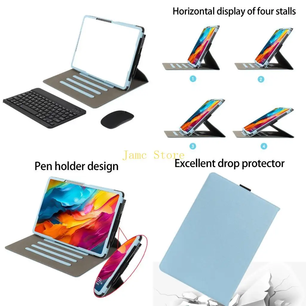 

LX0B Professional Folios Cover for Tab 12.2Inch Tablets With Hand Straps Support And Precise Button Access