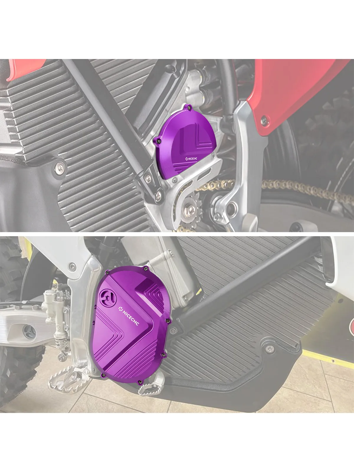 AliExpress NICECNC For 2025 2024 Stark Varg EX Electric Dirt Bike Left Right Motor Cover Enlarged Sprocket Cover Chain Guard Kit For STARK VARG MX