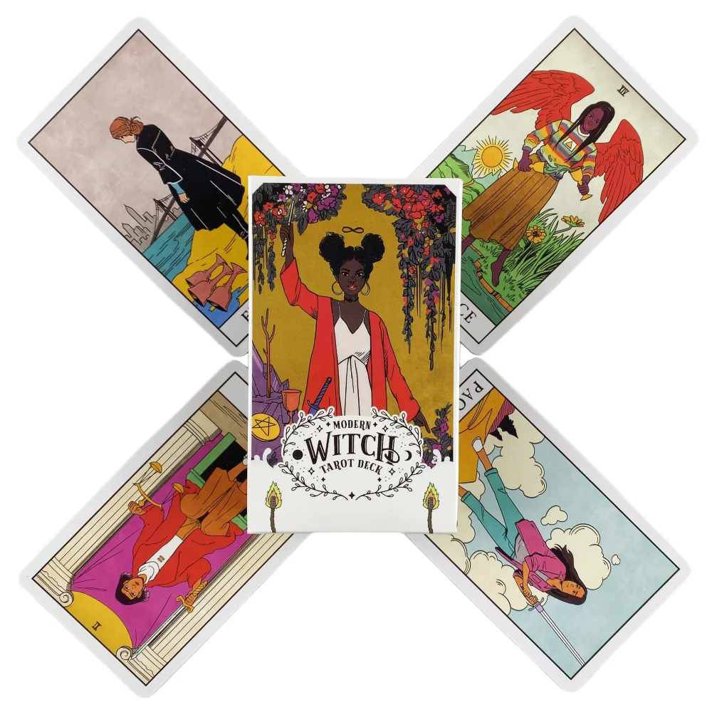 

Modern Witch Tarot Cards A 78 Deck Oracle English Divination Edition Board Playing Games