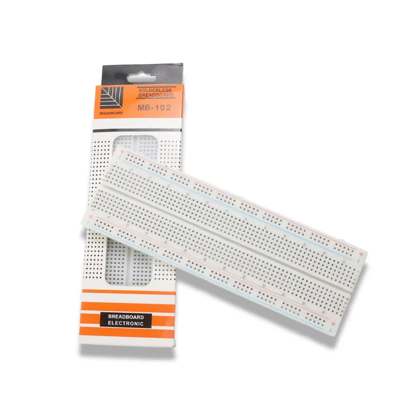 Kit de breadboard MB102 400/830 points, carte PCB sans soudure, fils de liaison, câbles Dupont pour kit Arduino DIY