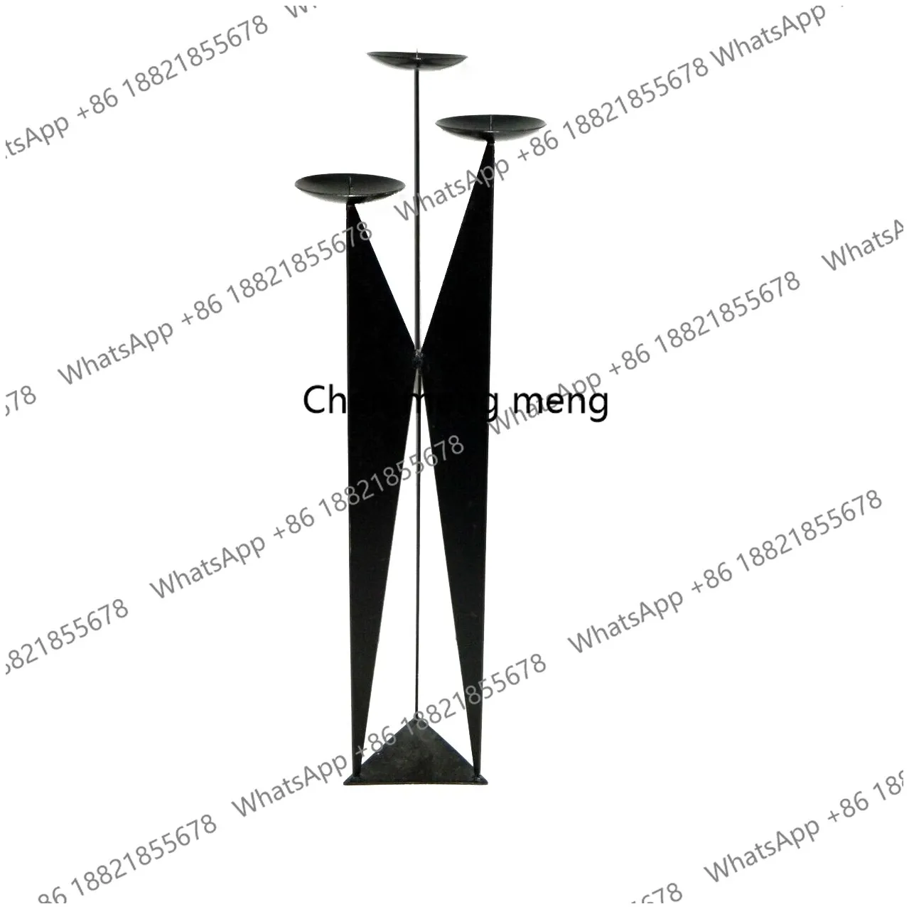 เชิงเทียนเหล็กดัดตั้งพื้นถึงเพดาน ของตกแต่งแบบจีนสมัยใหม่ สำหรับบ้านพักสไตล์โมเดิร์น ร้านเสื้อผ้า และการตกแต่งร้านค้า