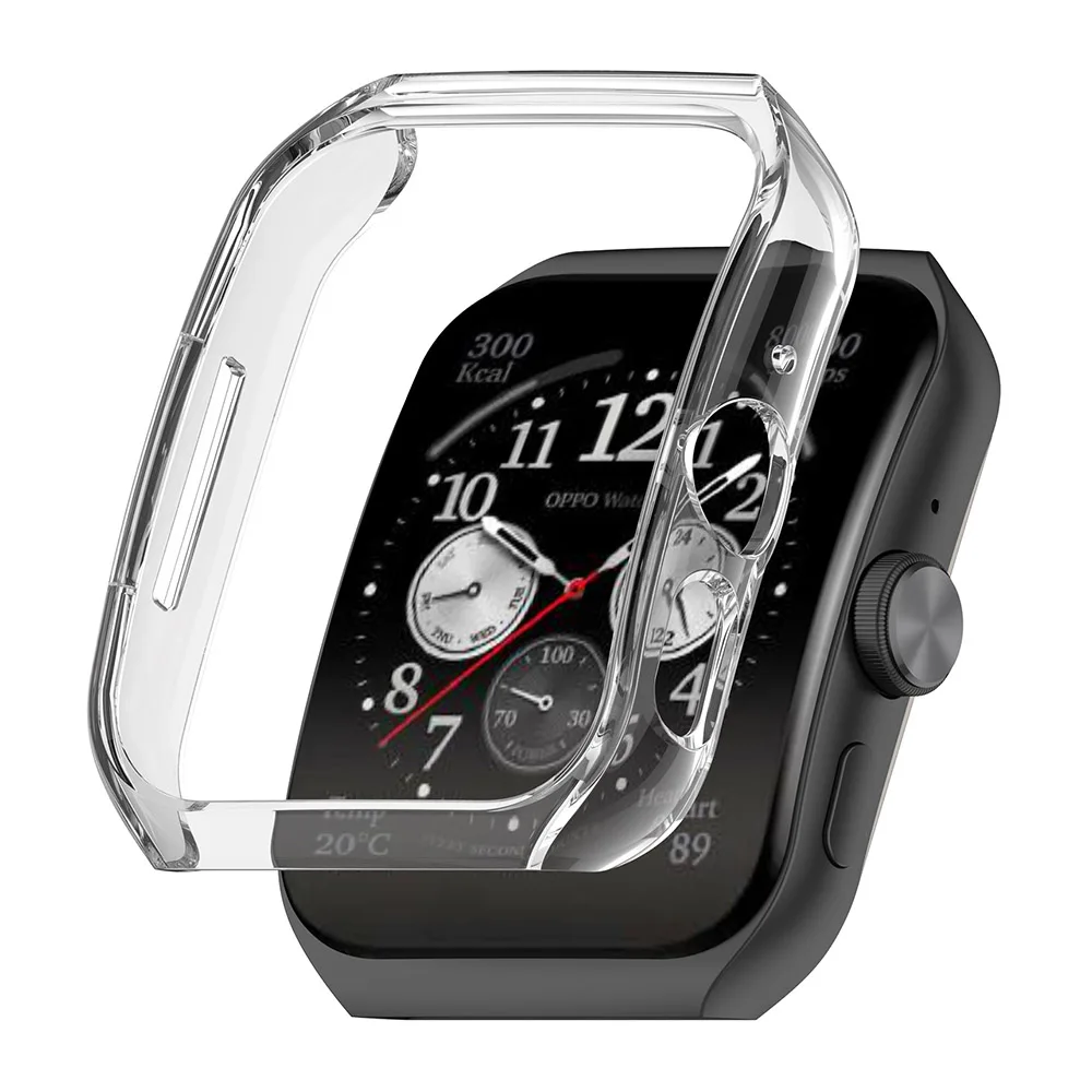 Hollow PC Protective Case For OPPO Watch 4/3 Pro Protector Shell Frame + Hydrogel Film