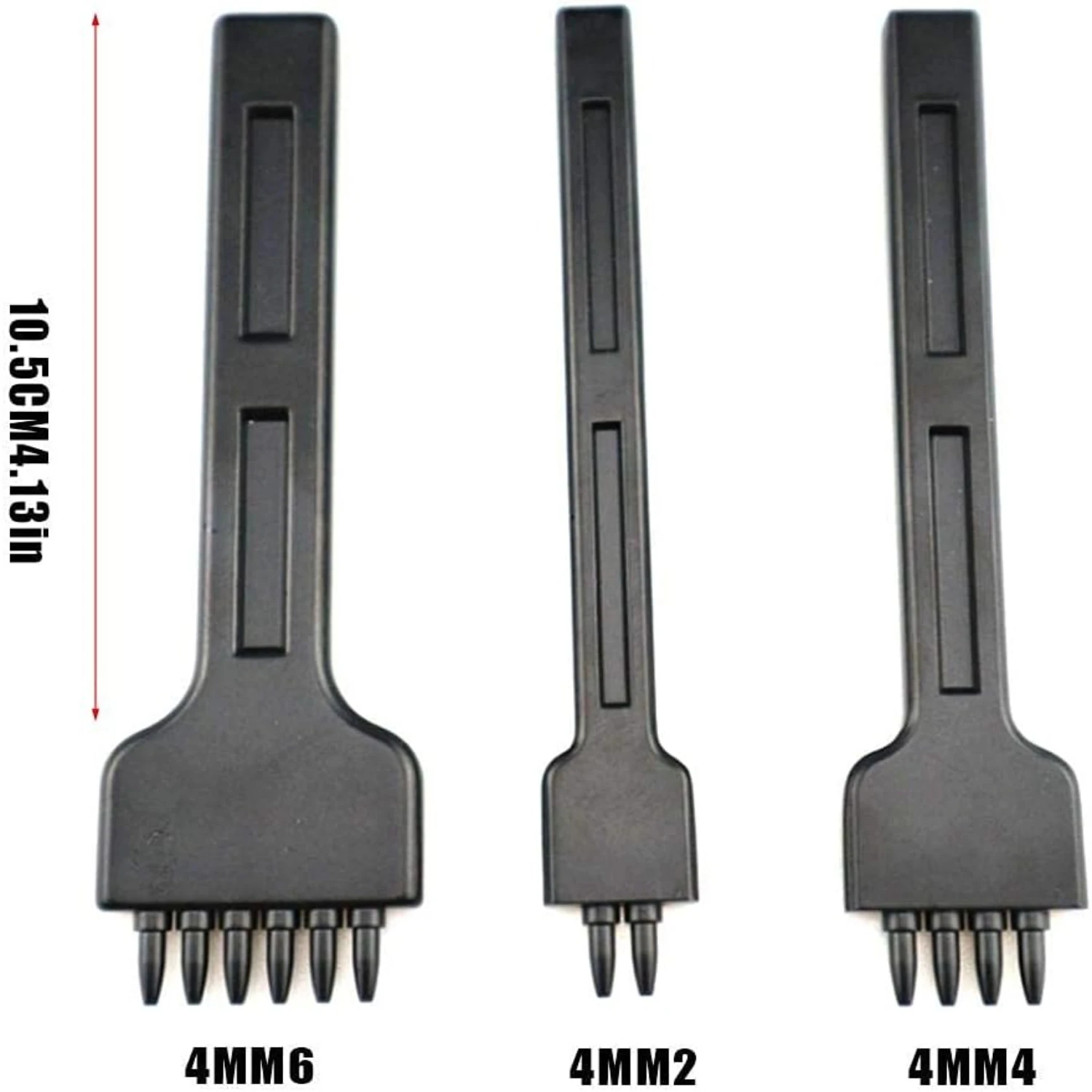 Essential High-Quality Durable Black Leatherworking Kit for Novice and Expert Crafters - Must-Have 3-Piece Set with User-Friendl