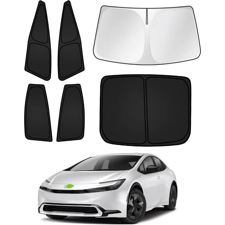 Sunshades for  Prius 20232025 2026 Accessories Windshield Sun Shade Side Rear Window Shade Cover Sun Visor Shield Privacy Prote