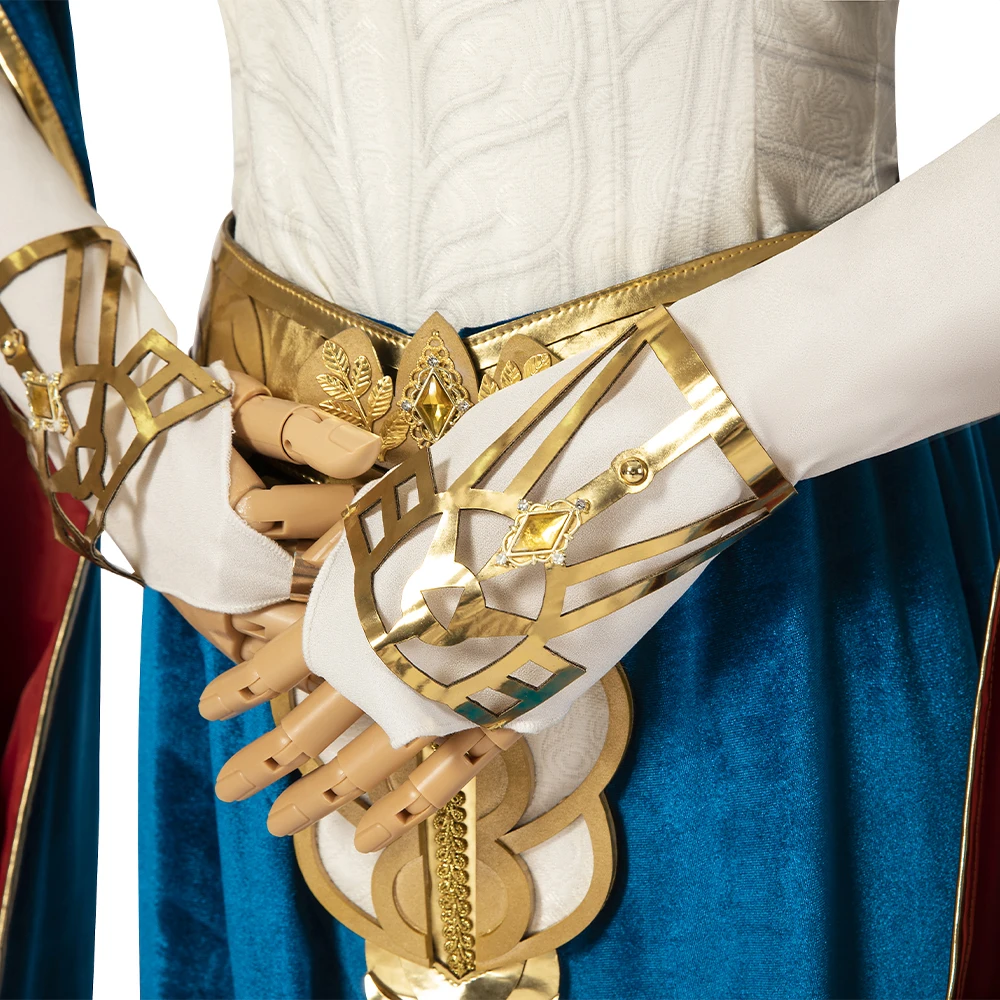 Blue Velvet Princess Dress Zelda Cosplay Costume Girl Top Skirt Outfit Full Set Halloween Comic Con Blue Velvet Princess Dress Zelda Cosplay Costume Girl Top Skirt Outfit Full Set Halloween Comic Con