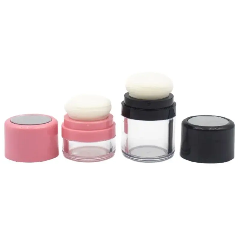 

5g 10g Powder Case With Mushroom Sponge Puff Loose Powder Box With Mirror Travel Cosmetic Foundation Powder Box Compact 20/40Pcs