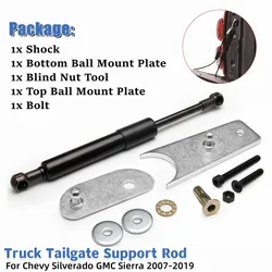 Truck Tailgate Assist Shock Struts Lift Support Truck Tail Gate Damping Rod for Chevy Silverado GMC Sierra 2007-2019