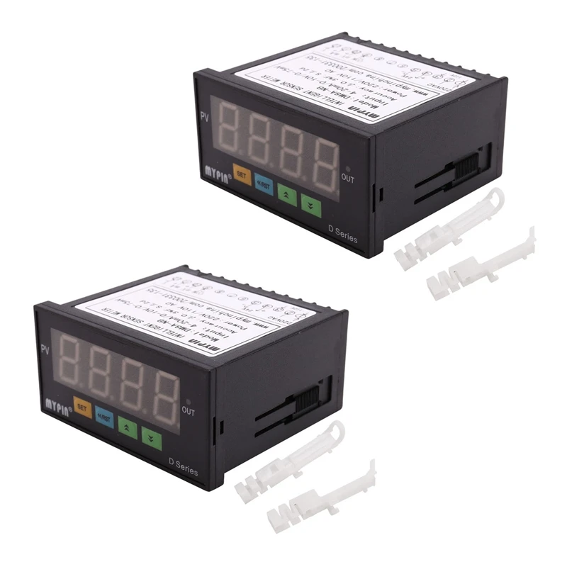 Promotion! Mypin 2X Digital Sensor Meter Multi-Functional Intelligent LED Display 0-75Mv/4-20Ma/0-10V Input