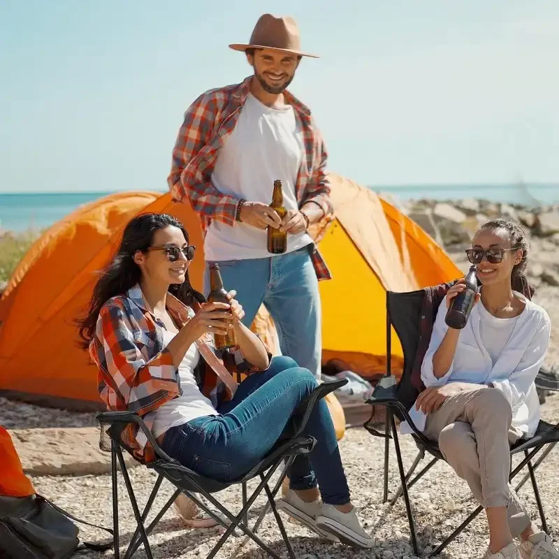 2 Pack Camping Chairs - Lightweight and Supportive Chairs for Teens and Lightweight Individuals